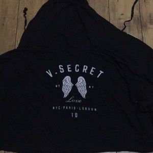 VICTORIA SECRET ZIP HOODIE FLOWY SIZE M